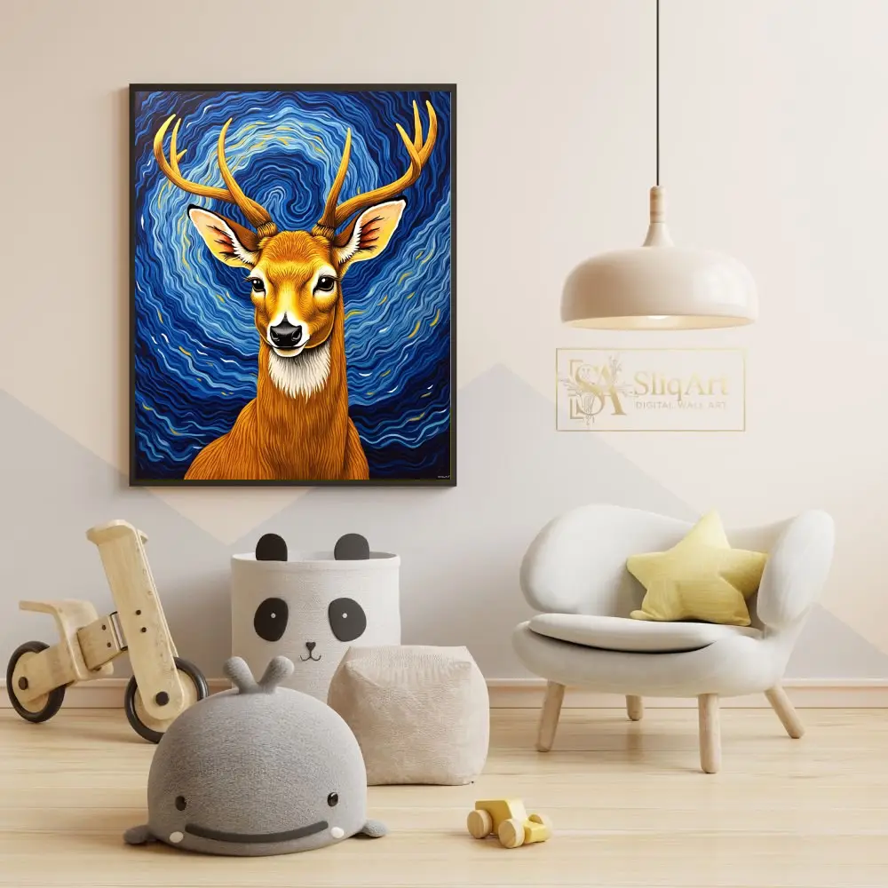 ANI-deer-portrait-with-blue-background-173-05 ANI deer portrait with blue background 173