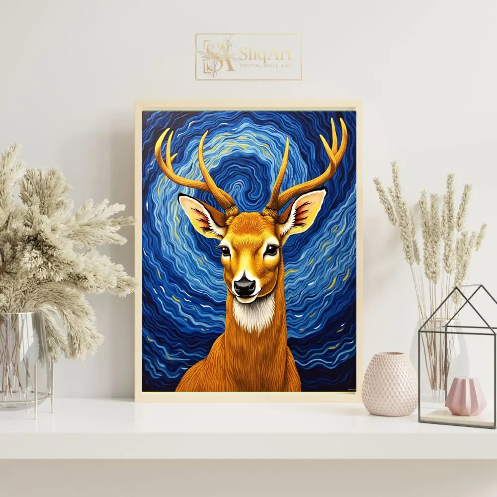 ANI-deer-portrait-with-blue-background-173-07 ANI deer portrait with blue background 173