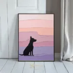 ANI dog art canvas 187