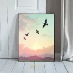 ANI eagles soaring sunset 195