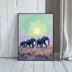 ANI elephant migration sunset 203