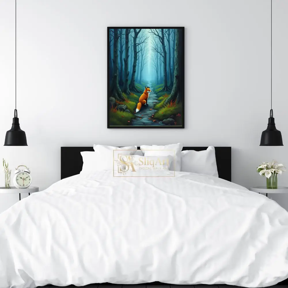 ANI-fox-walking-down-path-in-woods-228-02 ANI fox walking down path in woods 228