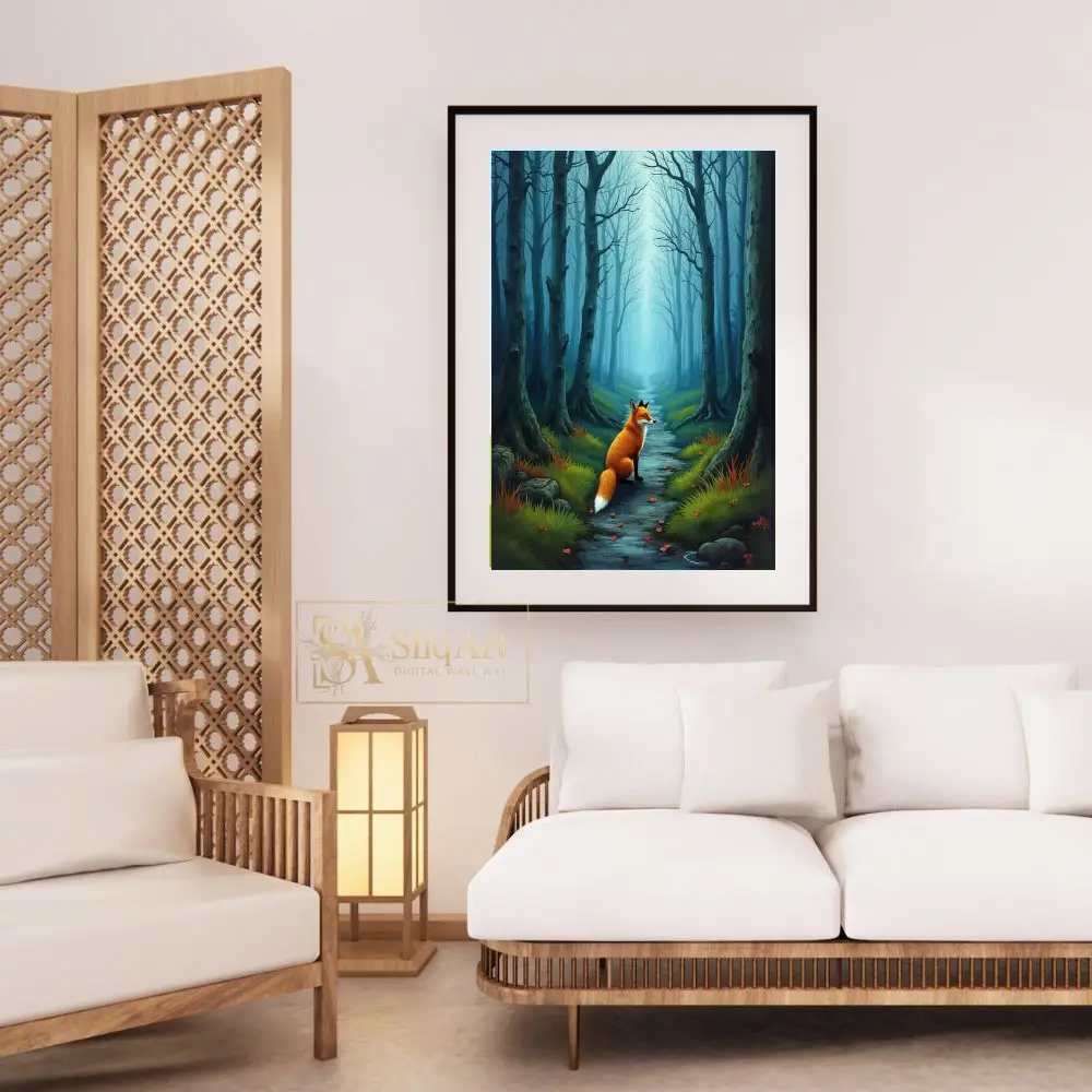 ANI-fox-walking-down-path-in-woods-228-03 ANI fox walking down path in woods 228