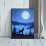 ANI full moon wolf art 229