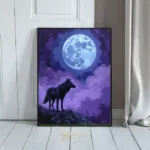 ANI full moon wolf artwork 230