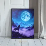 ANI full moon wolf landscape 231