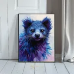 ANI fuzzy blue and purple doggy 232