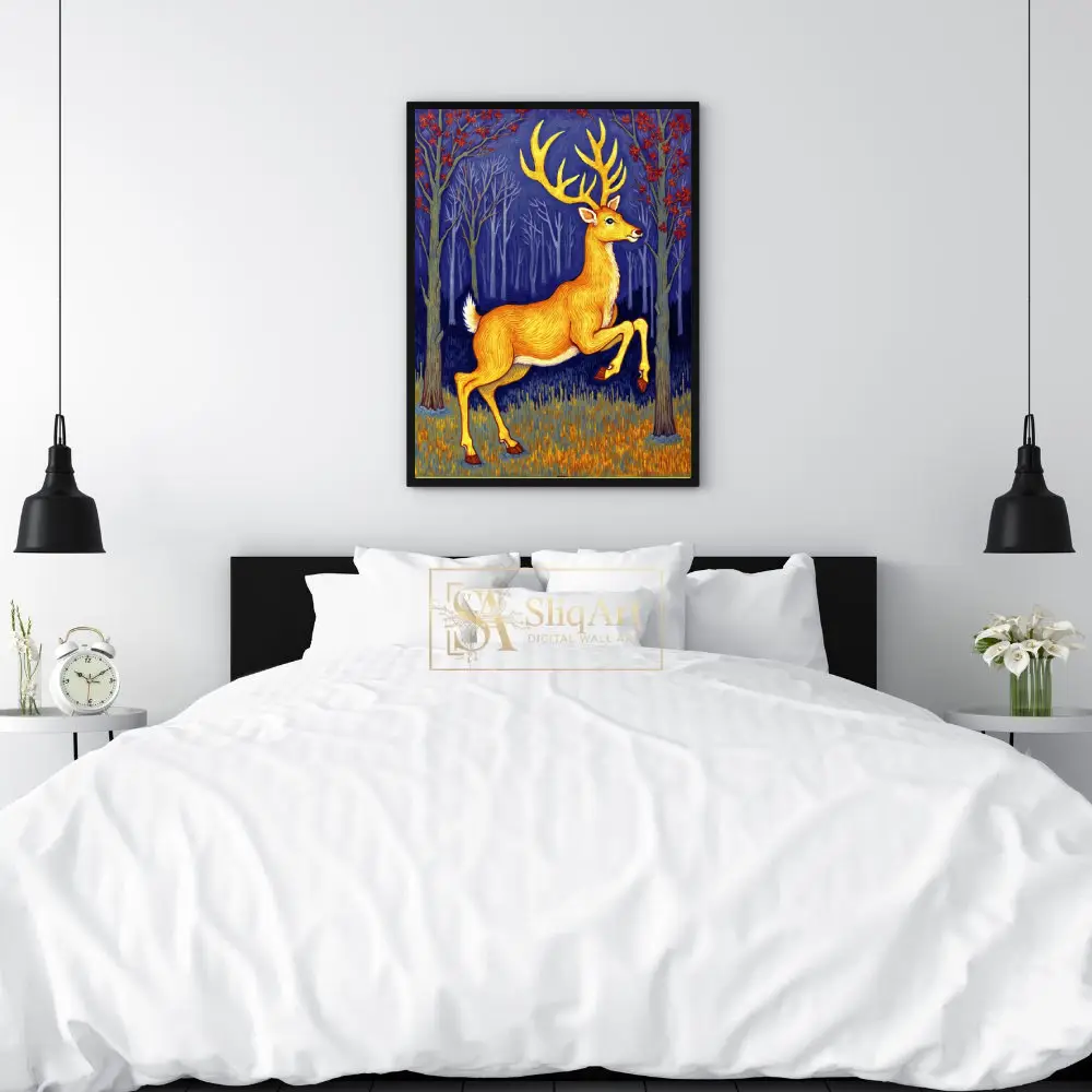 ANI-golden-deer-standing-in-forest-244-02 ANI golden deer standing in forest 244