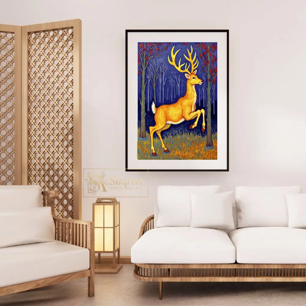 ANI-golden-deer-standing-in-forest-244-03 ANI golden deer standing in forest 244