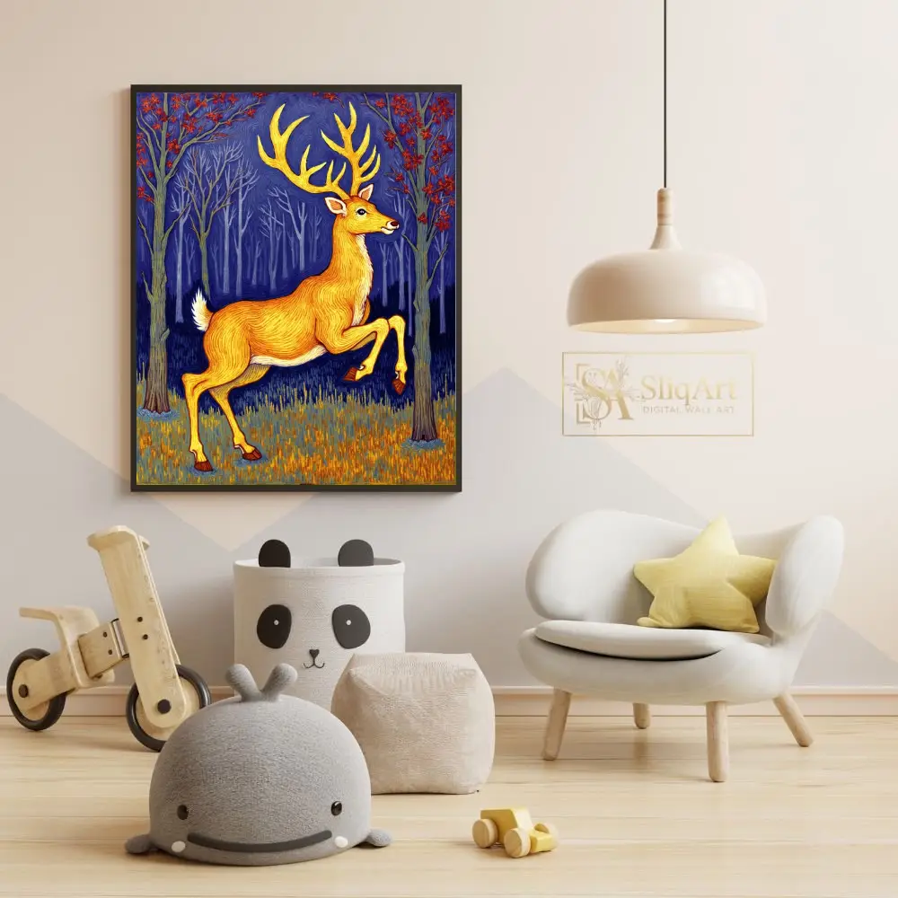ANI-golden-deer-standing-in-forest-244-05 ANI golden deer standing in forest 244