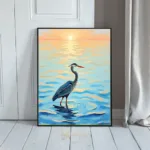 ANI great blue heron at sunset 251