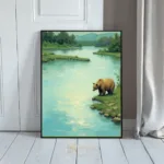 ANI grizzly bear by river 256