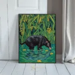 ANI hippo crossing river 262