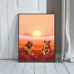 ANI lioness lion sunset 303