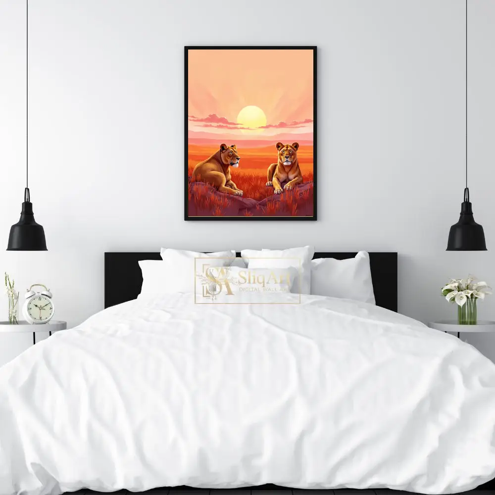 ANI-lioness-lion-sunset-303-02 ANI lioness lion sunset 303