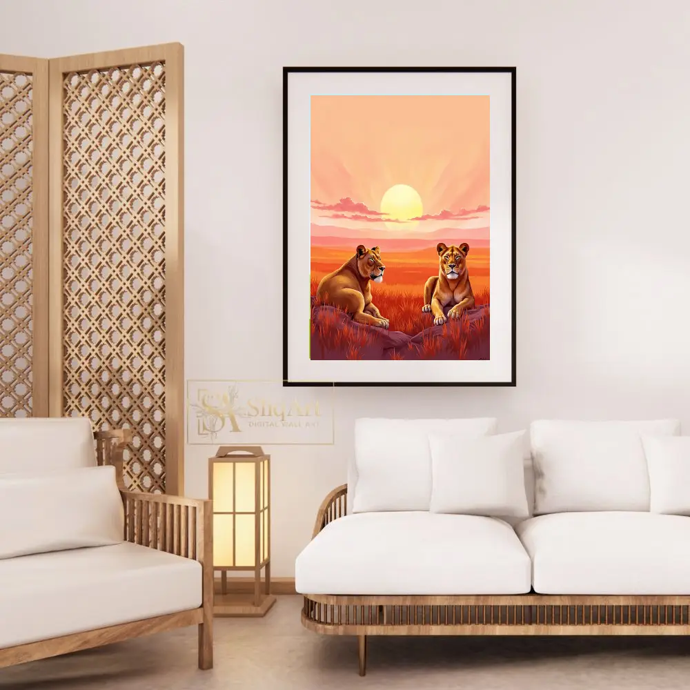 ANI-lioness-lion-sunset-303-03 ANI lioness lion sunset 303