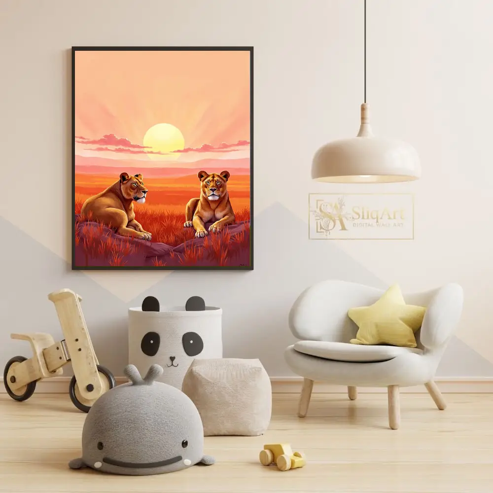 ANI-lioness-lion-sunset-303-05 ANI lioness lion sunset 303