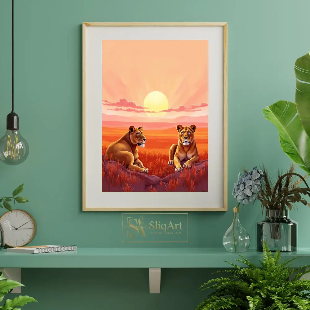 ANI-lioness-lion-sunset-303-06 ANI lioness lion sunset 303