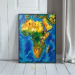 ANI map of africa continent with different colors 315