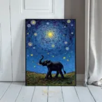 ANI midnight elephant print 317