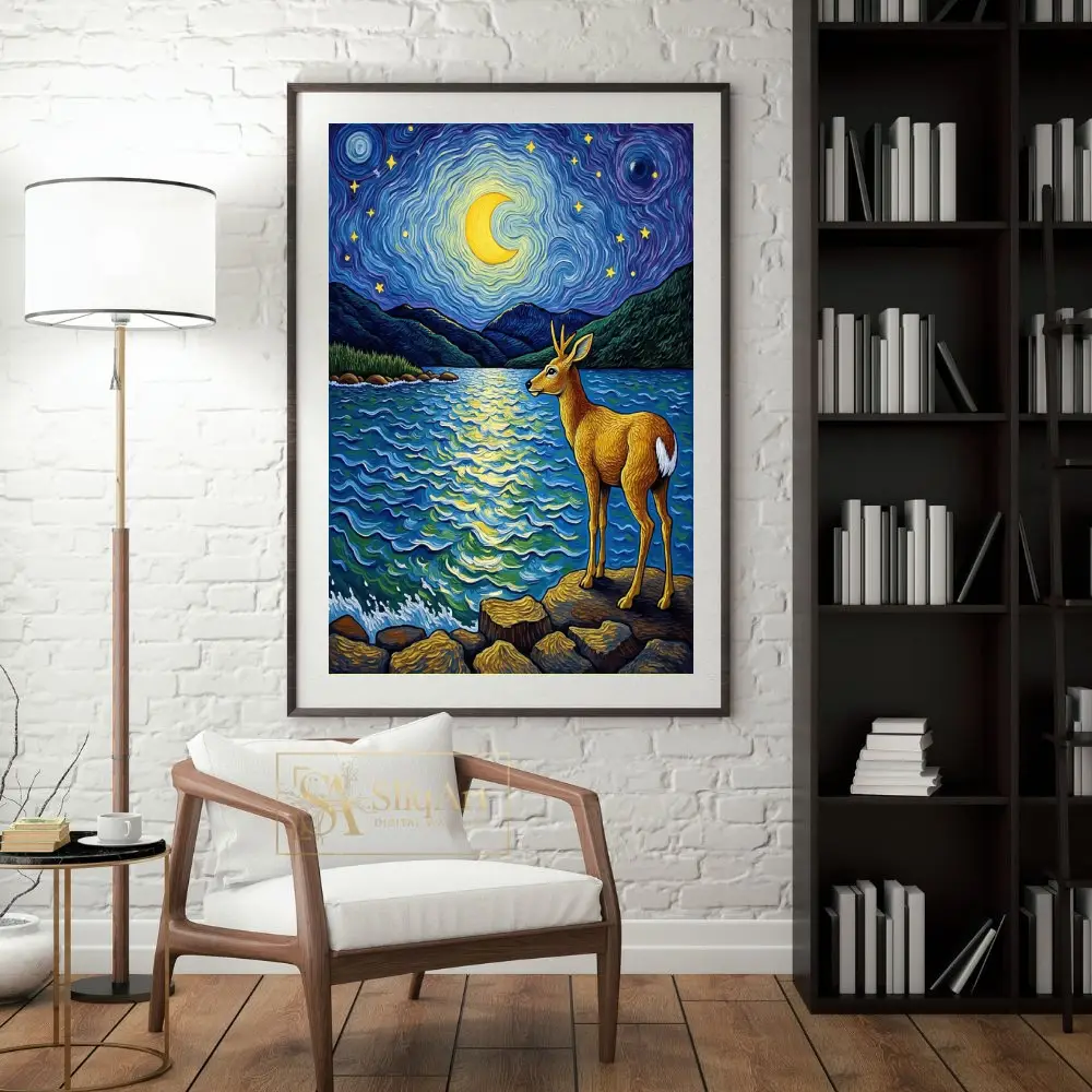 ANI-moonlit-deer-by-lake-318-04 ANI moonlit deer by lake 318