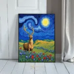 ANI moonlit deer field 320