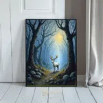 ANI moonlit forest with deer 322