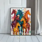 ANI multicolored horse portraits 327