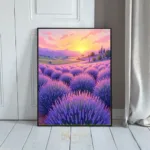ANI purple lavender field at sunset 349