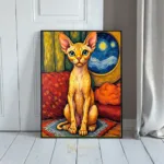 ANI siamese cat in cozy room 380