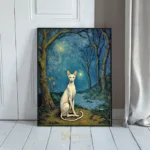 ANI siamese cat under a starry sky 393