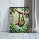 ANI sloth swinging on branch 403