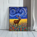 ANI stag in field at night 416