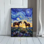 ANI sunset horse art 421