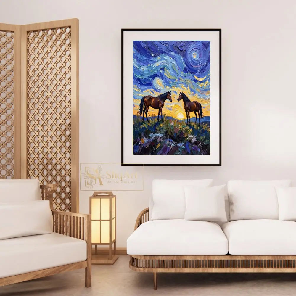 ANI-sunset-horse-art-421-03 ANI sunset horse art 421