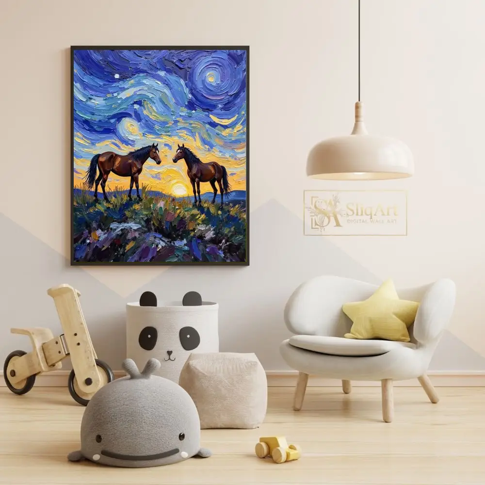 ANI-sunset-horse-art-421-05 ANI sunset horse art 421