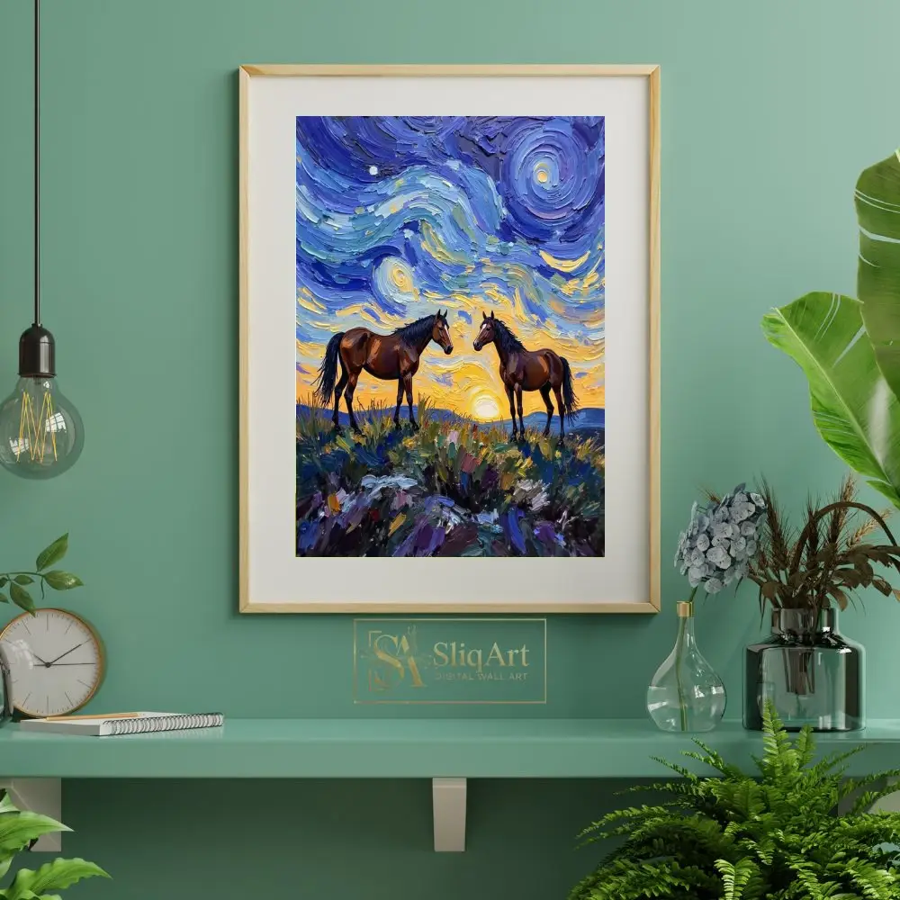 ANI-sunset-horse-art-421-06 ANI sunset horse art 421