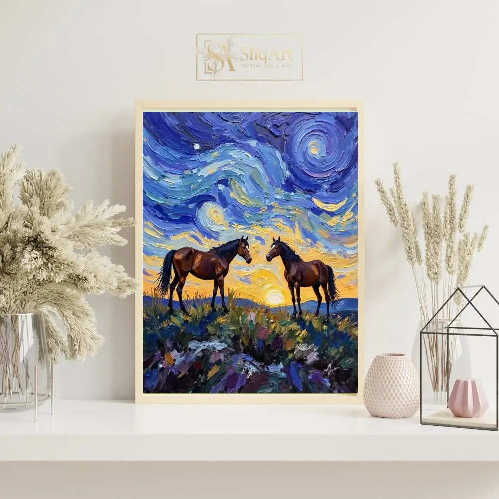ANI-sunset-horse-art-421-07 ANI sunset horse art 421
