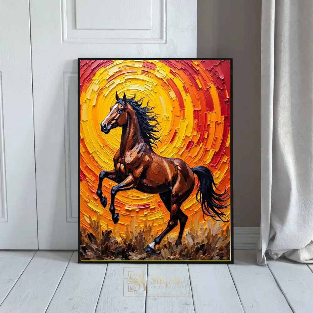 ANI-sunset-horse-painting-422-01 ANI sunset horse painting 422