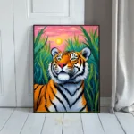 ANI tiger sunset art print 444
