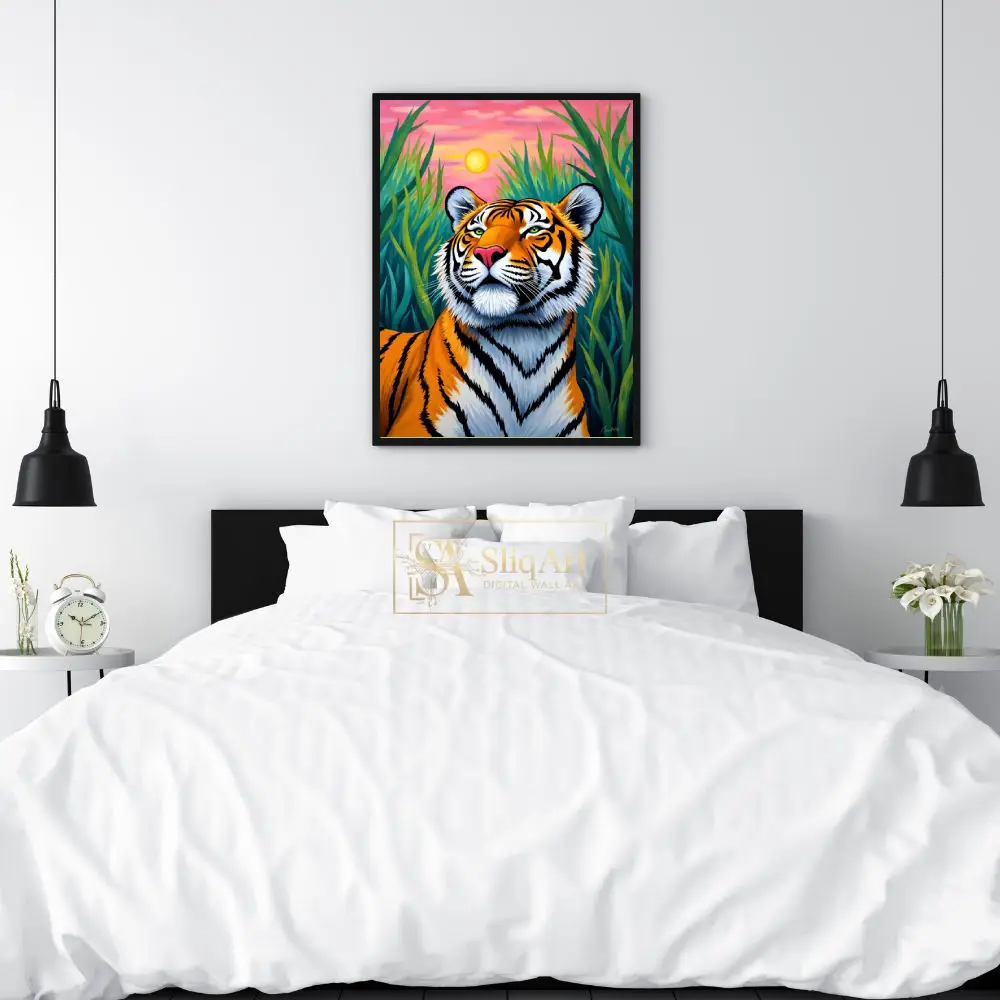 ANI-tiger-sunset-art-print-444-02 ANI tiger sunset art print 444