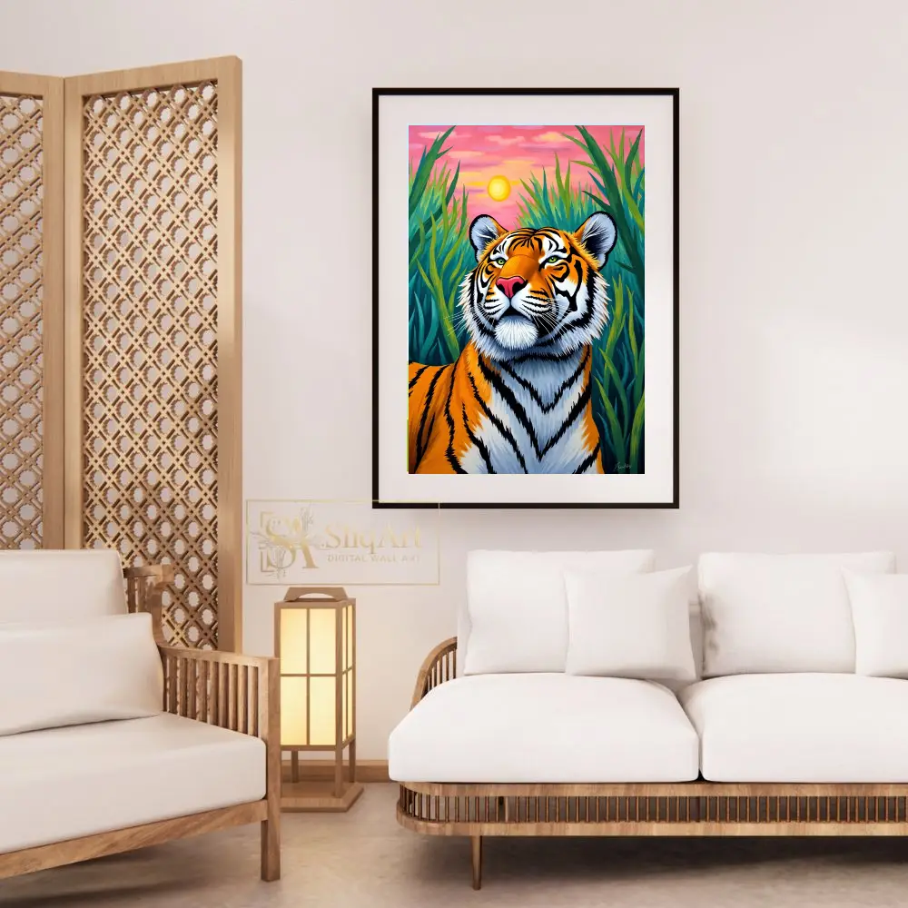 ANI-tiger-sunset-art-print-444-03 ANI tiger sunset art print 444