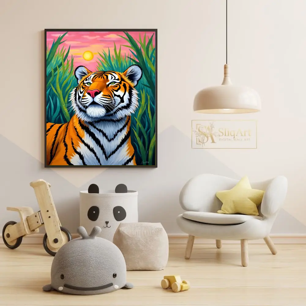 ANI-tiger-sunset-art-print-444-05 ANI tiger sunset art print 444
