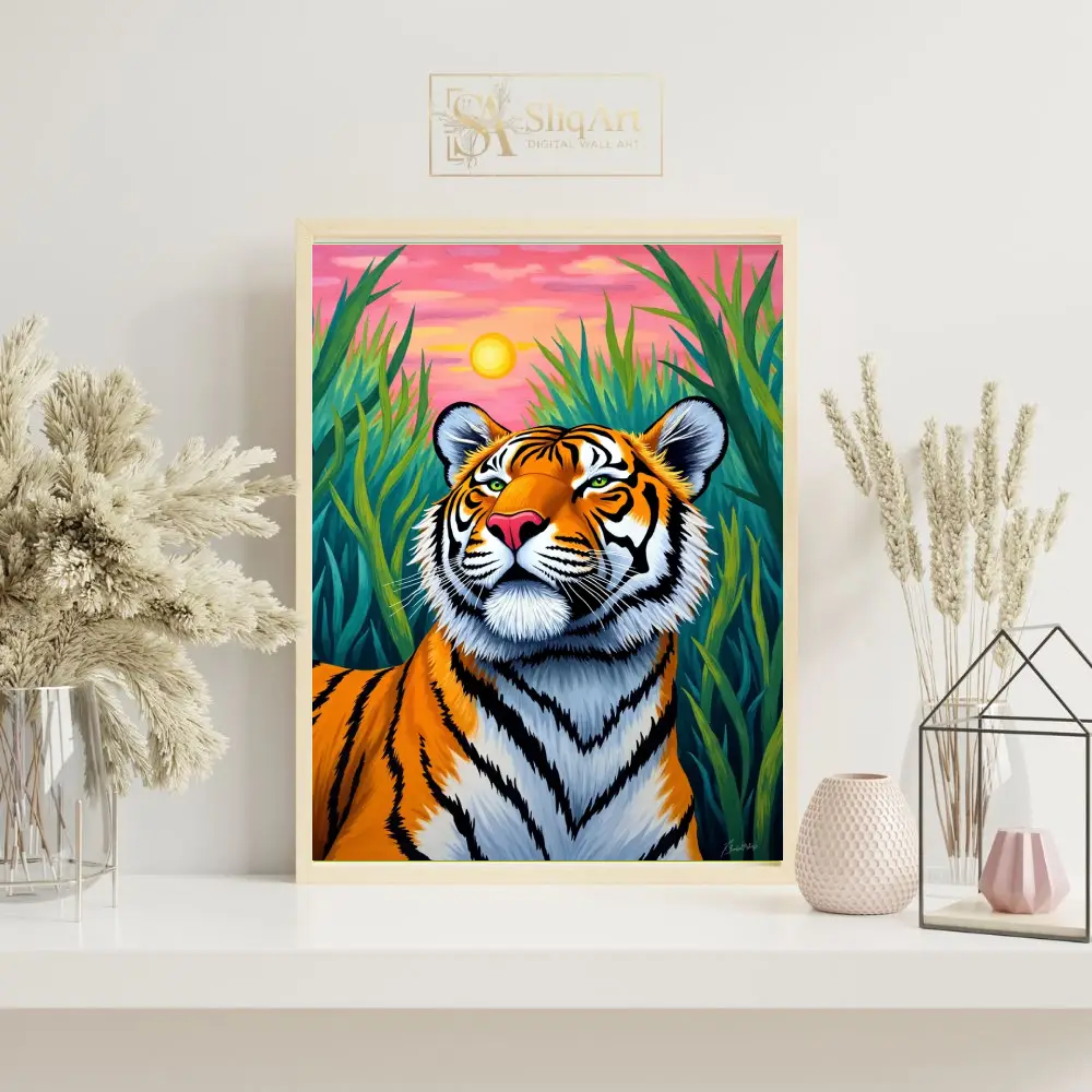 ANI-tiger-sunset-art-print-444-07 ANI tiger sunset art print 444