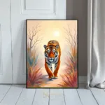 ANI tiger walking near trees 446