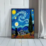 ANI van gogh cat under stars 448
