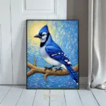 BRD blue jay print 068