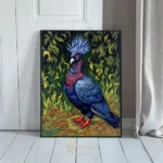 BRD blue parrot on branch 070