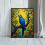 BRD blue parrot painting 072