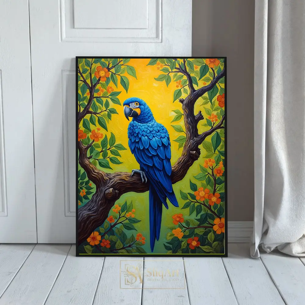 BRD-blue-parrot-painting-072-01 BRD blue parrot painting 072